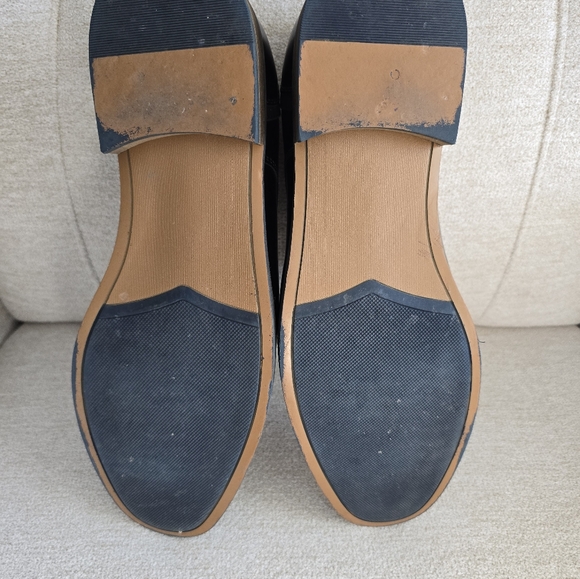 11.5 Mens Black Leather Dress Shoes - Picture 3 of 3